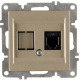 Arvia Electric, LK Механизм, Розетка телефонная Rj45 Cat3, титан