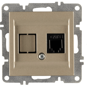 Arvia Electric, LK Механизм, Розетка телефонная Rj45 Cat3, титан