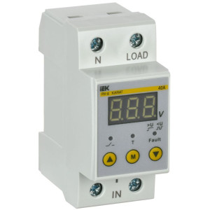 Реле напряжения РН-д 1ф 36мм 40А KARAT IEK IVR21-1-40