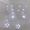 Гирлянда светодиодная Бахрома со снежинками 2.4х0.9м 150LED бел. 7.5Вт 230В IP20 с контроллером 8 режимов Neon-Night 255-075