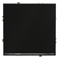 Проходной переключатель встраиваемый VOLTUM S70 одноклавишный с подсветкой 10А, (черный матовый)