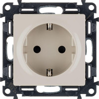 Механизм розетки 1-м СП Valena Life 16А IP20 250В 2PE защ. шторки винт. клеммы с лицев. панелью сл. кость Leg 753524