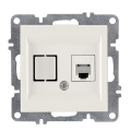 Arvia Electric, LK Механизм, Розетка телефонная Rj45 Cat3, белый