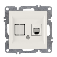 Arvia Electric, LK Механизм, Розетка телефонная Rj45 Cat3, белый