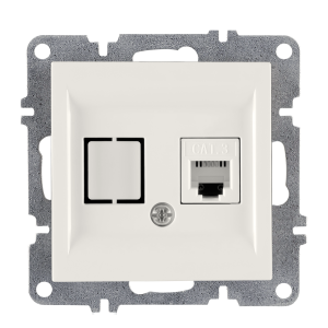 Arvia Electric, LK Механизм, Розетка телефонная Rj45 Cat3, белый