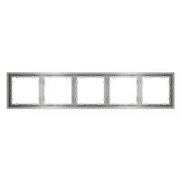 Рамка пластиковая VOLTUM S70 на 5 постов, (сталь)