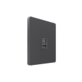 Systeme Infinity, Розетка информационная СУ RJ-45 кат.6, Вулканический пепел