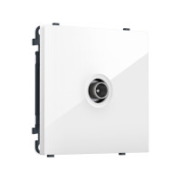 MS113030 Комплект механизма TV розетки проходной SIGMA Белый глянец 5-1000 MHz 4dB QUANT PRO (SP1130, PR211)