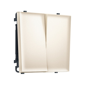 MS243010 Комплект механизма 2-кл выключателя SIGMA Жемчужно-кремовый 10A-250V QUANT PRO (SP2430, PR115)
