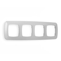 OF140404 Рамка OMEGA Ecta Серебро глянец 4-ая AMBRELLA VOLT