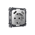 MO409010 Комплект механизма электрической розетки OMEGA Серебро глянец 2USB AA 18W быстрая зарядка сз QUANT OP4090, VM155 AMBRELLA VOLT
