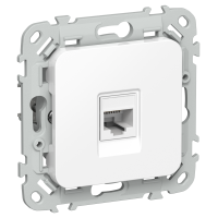 FLITE Розетка компьютерная RJ45 категория 6 UTP РК6-1-0-ФлБ белый IEK