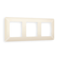 AF110333 Рамка ALFA Line Бежевый матовый 3-ая AMBRELLA VOLT