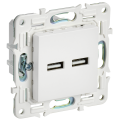 SKANDY Розетка USB A+A 3,1А SK-R15W арктический белый IEK