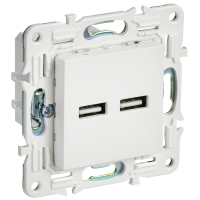 SKANDY Розетка USB A+A 3,1А SK-R15W арктический белый IEK