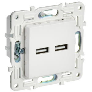 SKANDY Розетка USB A+A 3,1А SK-R15W арктический белый IEK
