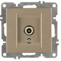 Arvia Electric, L/K Механизм, Розетка TV конц. с экраном, (титан)