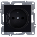 Arvia Electric, L/K Механизм, Розетка 1-а без земли, (черный)