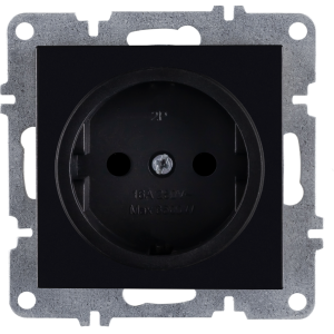 Arvia Electric, L/K Механизм, Розетка 1-а без земли, (черный)