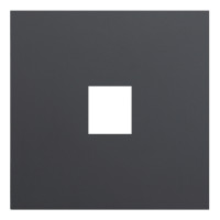 Лицевая панель для одиночной информационной розетки, черный сатин (35441 MB)