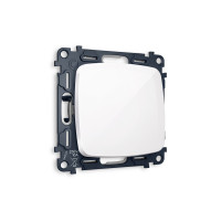 MO101030 Комплект механизма 1-кл перекрестного выключателя OMEGA Белый глянец QUANT OP1010, VM112 AMBRELLA VOLT