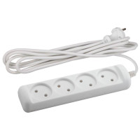 Удлинитель 4х5м без заземл. 10А IP20 U-4-5m-2х1 ПВС 2х1 Эра Б0028363