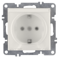 Arvia Electric, LK Механизм, Розетка с заземлением с крышкой, белый