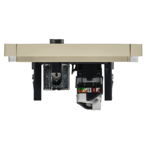 FORTE&PIANO Розетка двойная TV+RJ45 кат.5E FP436 ваниль IEK