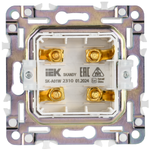 SKANDY Аудиорозетка 4-местная SK-A01W арктический белый IEK