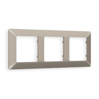 AF110363 Рамка ALFA Line Серо-бежевый матовый 3-ая AMBRELLA VOLT