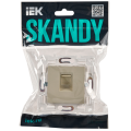 SKANDY Розетка компьютерная RJ45 кат.6 SK-K02B бежевый IEK