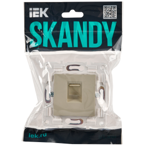 SKANDY Розетка компьютерная RJ45 кат.6 SK-K02B бежевый IEK