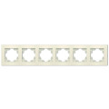Рамка 6-м Афина универс. сл. кость (ivory) Universal A1043-I