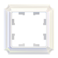 ATLASDESIGN ANTIQUE 1-постовая РАМКА, ЖЕМЧУГ ATN100401