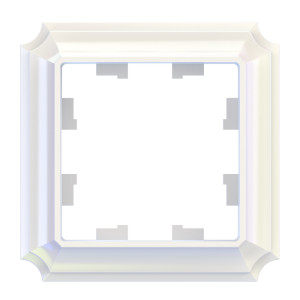 ATLASDESIGN ANTIQUE 1-постовая РАМКА, ЖЕМЧУГ ATN100401
