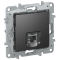 IEKETIKA Розетка компьютерная RJ45 категория 6 UTP 6726531 антрацит IEK
