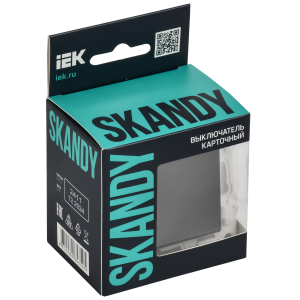 SKANDY Выключатель карточный 30А SK-V15G графит IEK