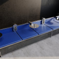 Розетка встраиваемая VOLTUM S70 с заземлением и защитными шторками, 16А, с USB, AA, титан