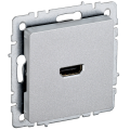 BRITE Розетка HDMI РHDMI-0-БрА алюминий IEK