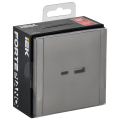 FORTE&PIANO Розетка USB A+C 18Вт FP551 сталь IEK