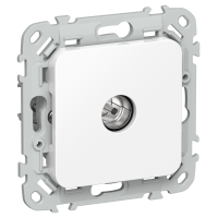FLITE Розетка TV экранированная проходная тип M РТВм-1-1-2-ФлБ белый IEK