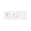 Simon 100 Белый матовый Кит 3 поста, фронт. Накладка на 2 розетки Schuko + 2 з/у USB SC