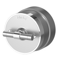 W5822054/ Выключатель на 4 положения двухклавишный Vintage (серебро матовый/хром)