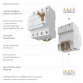 W914P406 / Устройство защитного отключения 3P+N 40 A 30 mА  АС  6 kА