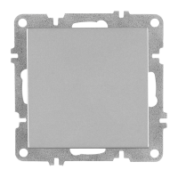 Arvia Electric, L/K Механизм, Выключатель одноклавишный, (серебро)