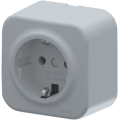 Arvia Electric, Aria, Розетка с заземлением, IP-20 (серый)