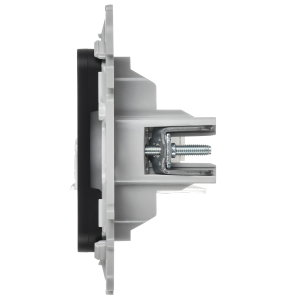 FLITE Розетка 2-местная RJ45/RJ11 категория 5Е/3 UTP РКТ5е/3-2-0-ФлЧ черный IEK