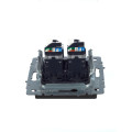 BRITE Розетка компьютерная двойная RJ45 кат.5E РК10-2-БрТБ темная бронза IEK