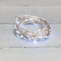 Гирлянда светодиодная Роса 20м 200LED бел. 3.6Вт IP44 с трансф. Neon-Night 303-205