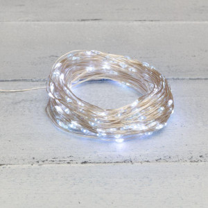 Гирлянда светодиодная Роса 20м 200LED бел. 3.6Вт IP44 с трансф. Neon-Night 303-205